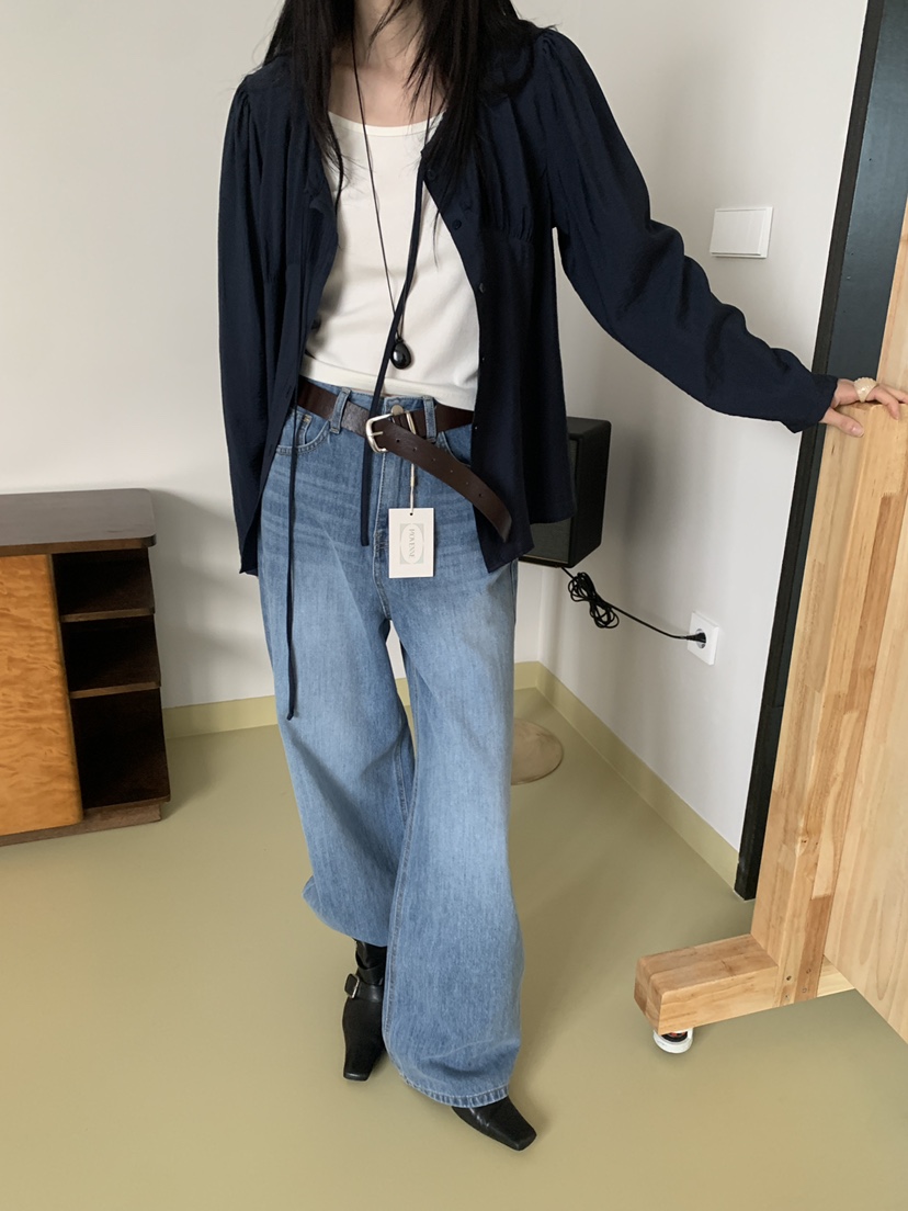 MOVENNE韓國直郵女裝新款熱賣時尚休閑26春夏人氣襯衫蕾絲衫MOVENNE襯衫/蕾絲衫