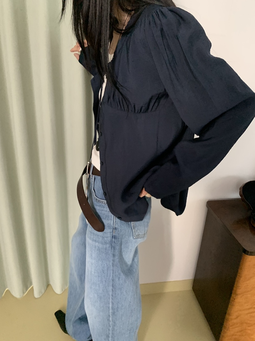 MOVENNE韓國直郵女裝新款熱賣時尚休閑26春夏人氣襯衫蕾絲衫MOVENNE襯衫/蕾絲衫