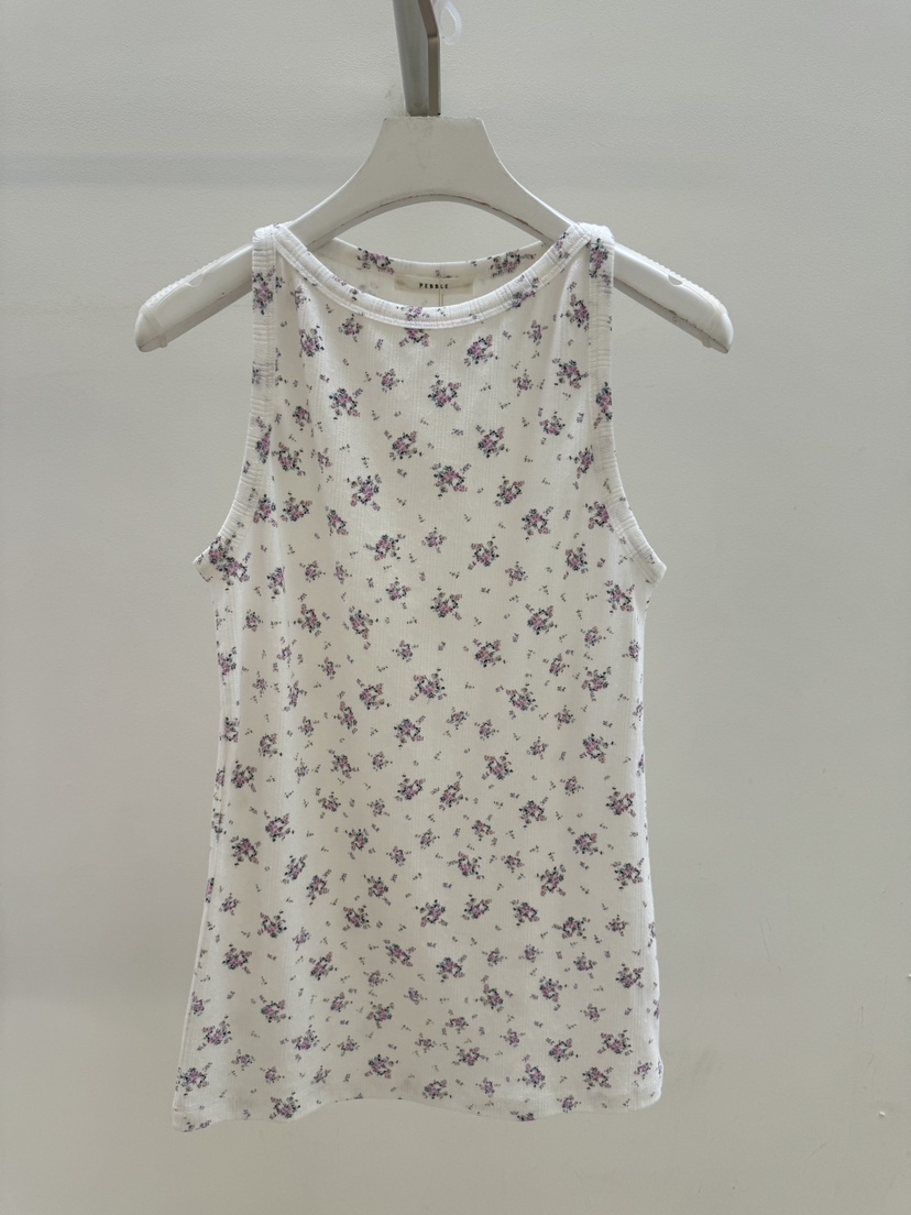 PEBBLE韓國代購女士新款休閑26春夏時尚人氣職業吊帶背心PEBBLE吊帶/背心圖色1