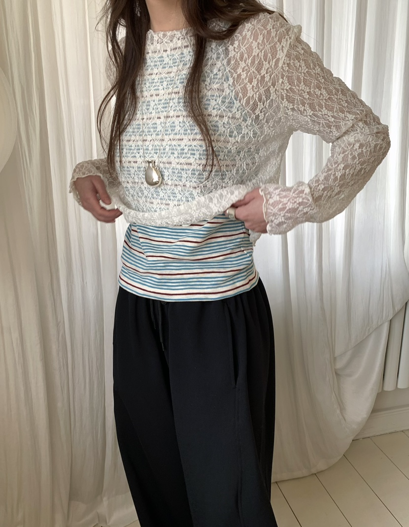 PEBBLE韓國代購女士新款休閑26春夏熱賣真品時尚職業長袖T恤PEBBLE長袖T恤