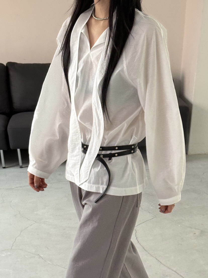 TAUPE韓國代購女士新品26春夏時尚休閑職業真品襯衫蕾絲衫TAUPE襯衫/蕾絲衫