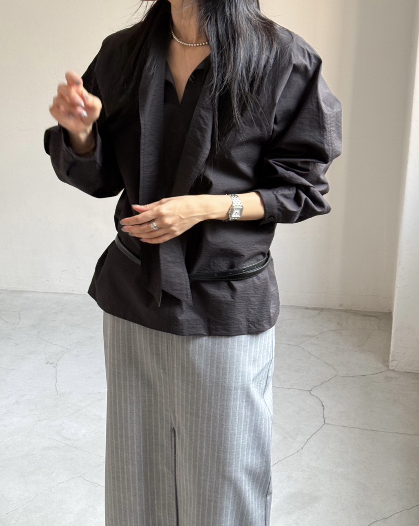 TAUPE韓國代購女士新品26春夏時尚休閑職業真品襯衫蕾絲衫TAUPE襯衫/蕾絲衫