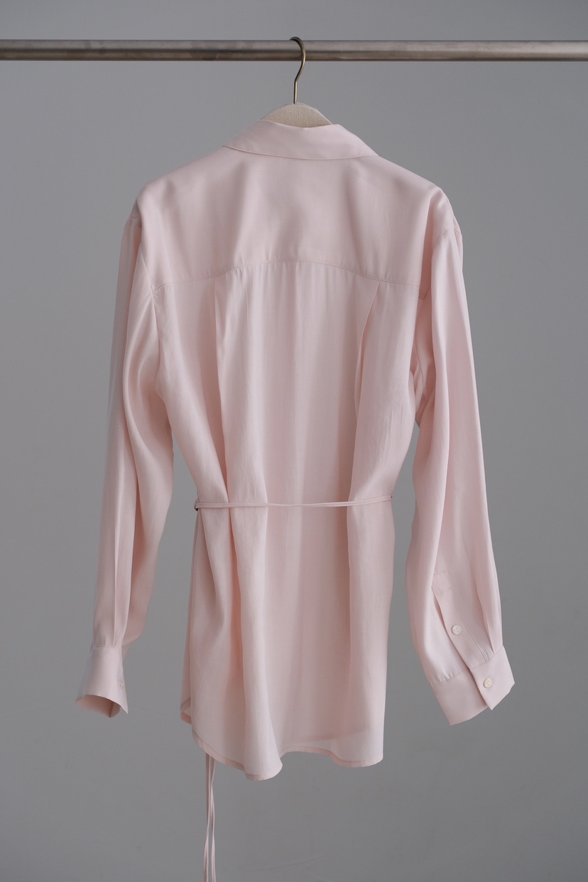 SORBET/FLAT WHITE東大門代購女裝新款熱賣襯衫蕾絲衫含腰繩SORBET/FLAT WHITE襯衫/蕾絲衫