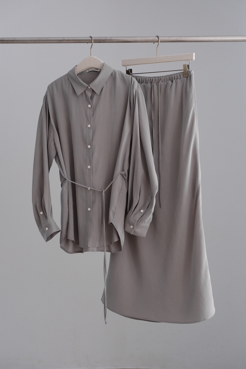 SORBET/FLAT WHITE東大門代購女裝新款熱賣襯衫蕾絲衫含腰繩SORBET/FLAT WHITE襯衫/蕾絲衫