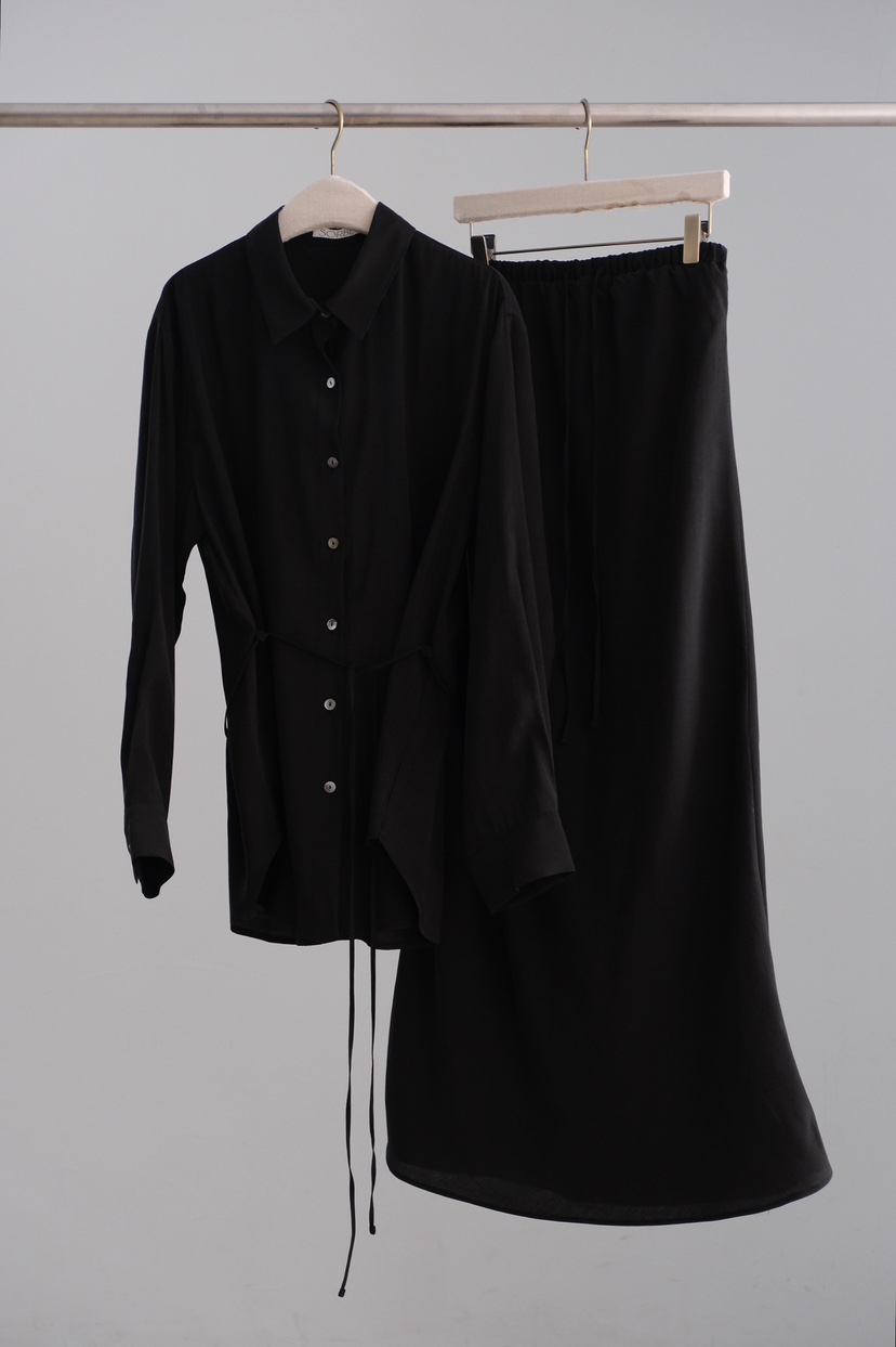 SORBET/FLAT WHITE東大門代購女裝新款熱賣襯衫蕾絲衫含腰繩SORBET/FLAT WHITE襯衫/蕾絲衫