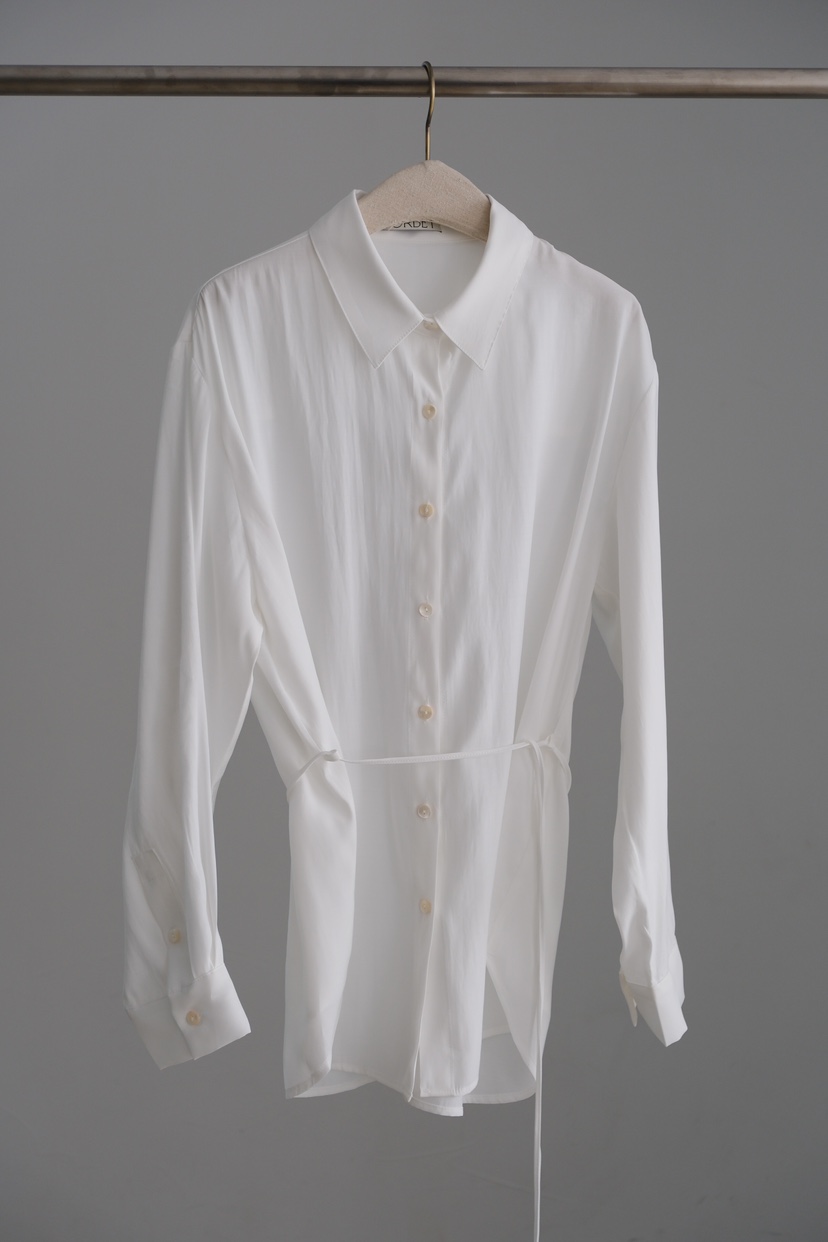 SORBET/FLAT WHITE東大門代購女裝新款熱賣襯衫蕾絲衫含腰繩SORBET/FLAT WHITE襯衫/蕾絲衫圖色2