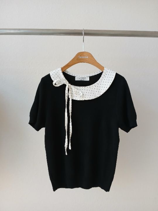 FEMME韓國代購女士新款26春夏熱賣時尚人氣真品休閑針織衫FEMME針織衫圖色1