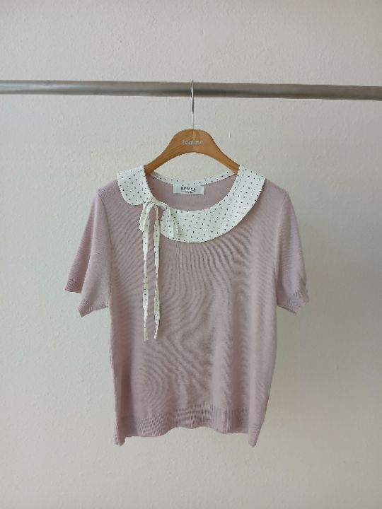 FEMME韓國代購女士新款26春夏熱賣時尚人氣真品休閑針織衫FEMME針織衫圖色2