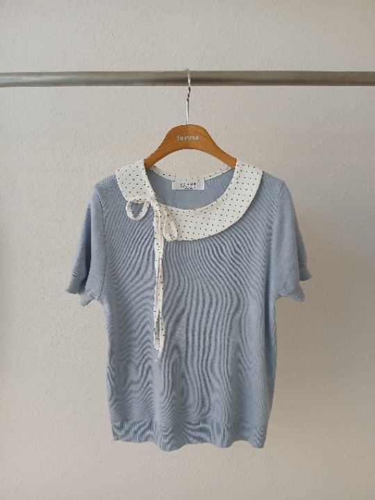 FEMME韓國代購女士新款26春夏熱賣時尚人氣真品休閑針織衫FEMME針織衫圖色4