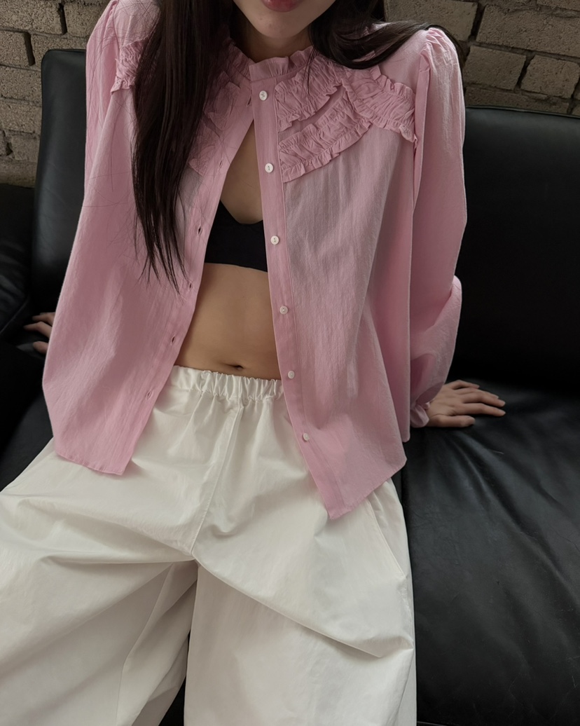 FOSET韓國代購女士新款熱賣人氣推薦26春夏真品襯衫蕾絲衫FOSET襯衫/蕾絲衫