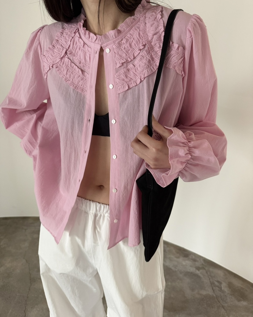 FOSET韓國代購女士新款熱賣人氣推薦26春夏真品襯衫蕾絲衫FOSET襯衫/蕾絲衫