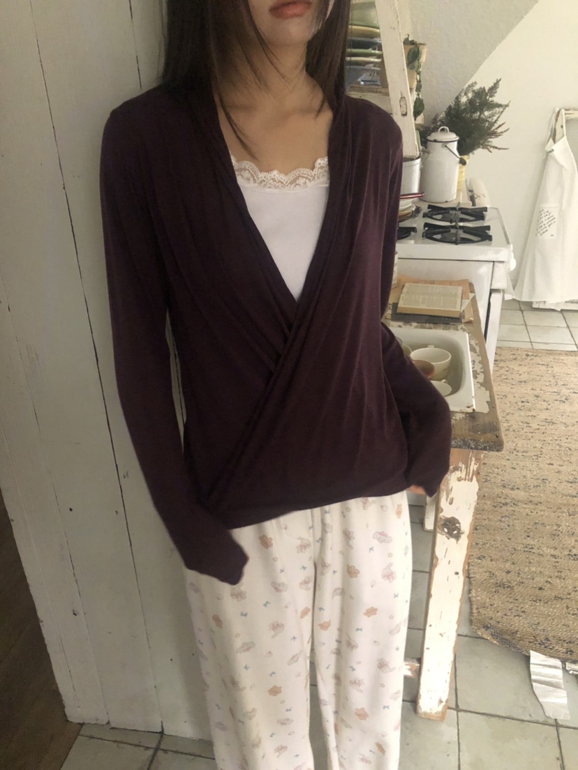 FLASH/I LOVE ME韓國直郵女士新款職業長袖T恤不含內搭FLASH/I LOVE ME長袖T恤