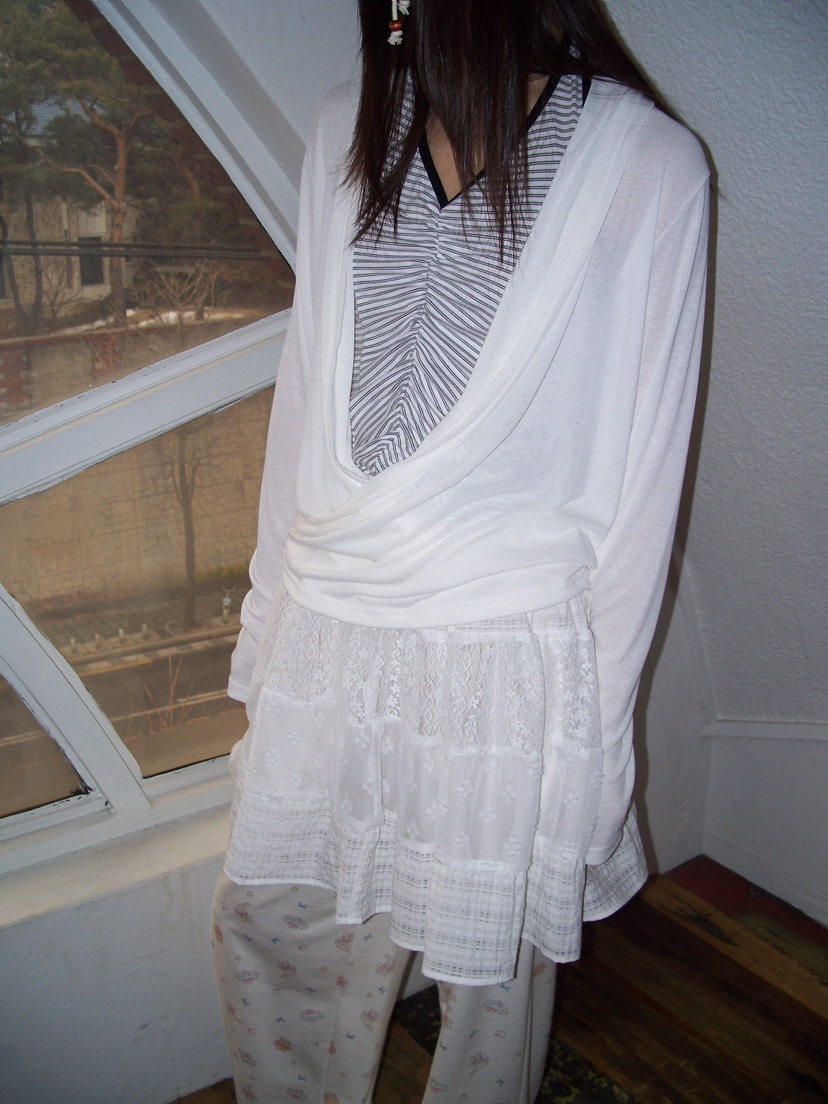 FLASH/I LOVE ME韓國直郵女士新款職業長袖T恤不含內搭FLASH/I LOVE ME長袖T恤