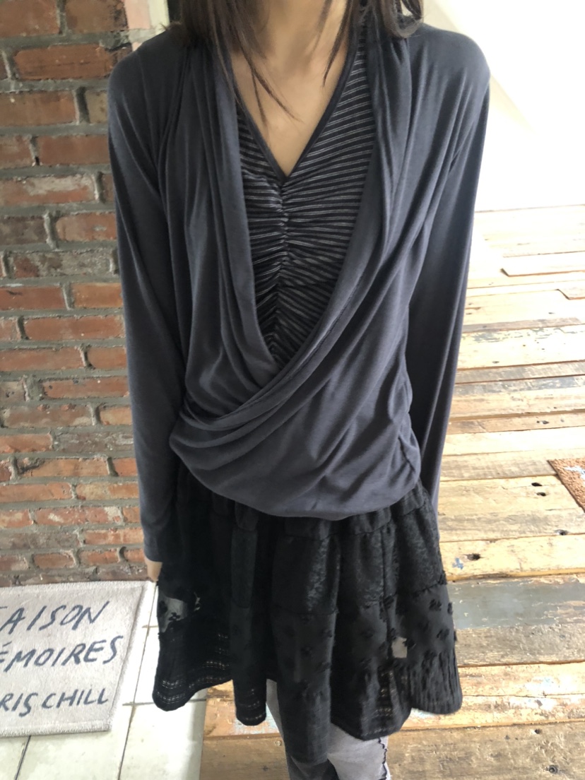 FLASH/I LOVE ME韓國直郵女士新款職業長袖T恤不含內搭FLASH/I LOVE ME長袖T恤圖色3