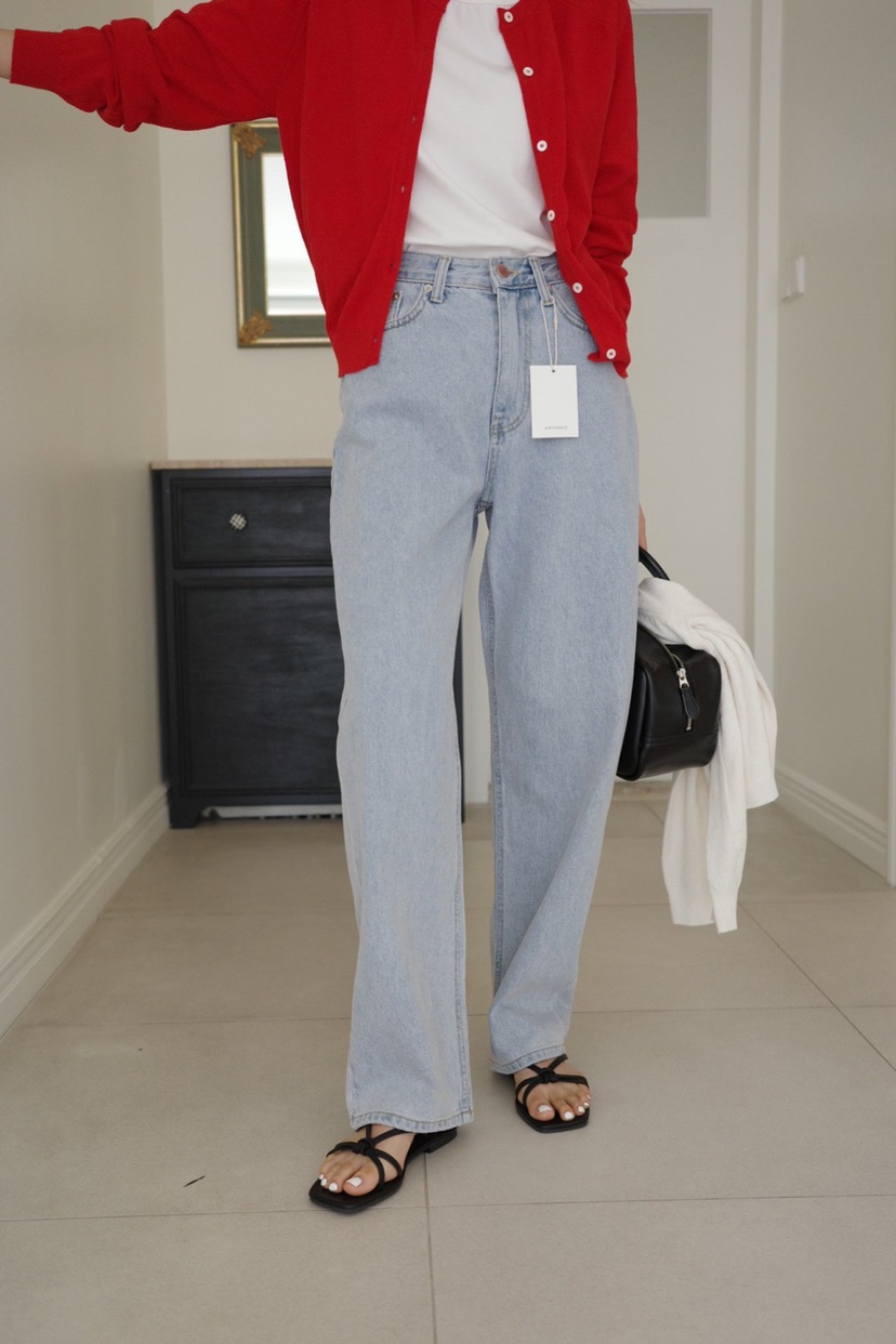 AMY GRACE-A韓國直郵女裝新品時尚職業真品休閑人氣牛仔褲AMY GRACE-A牛仔褲