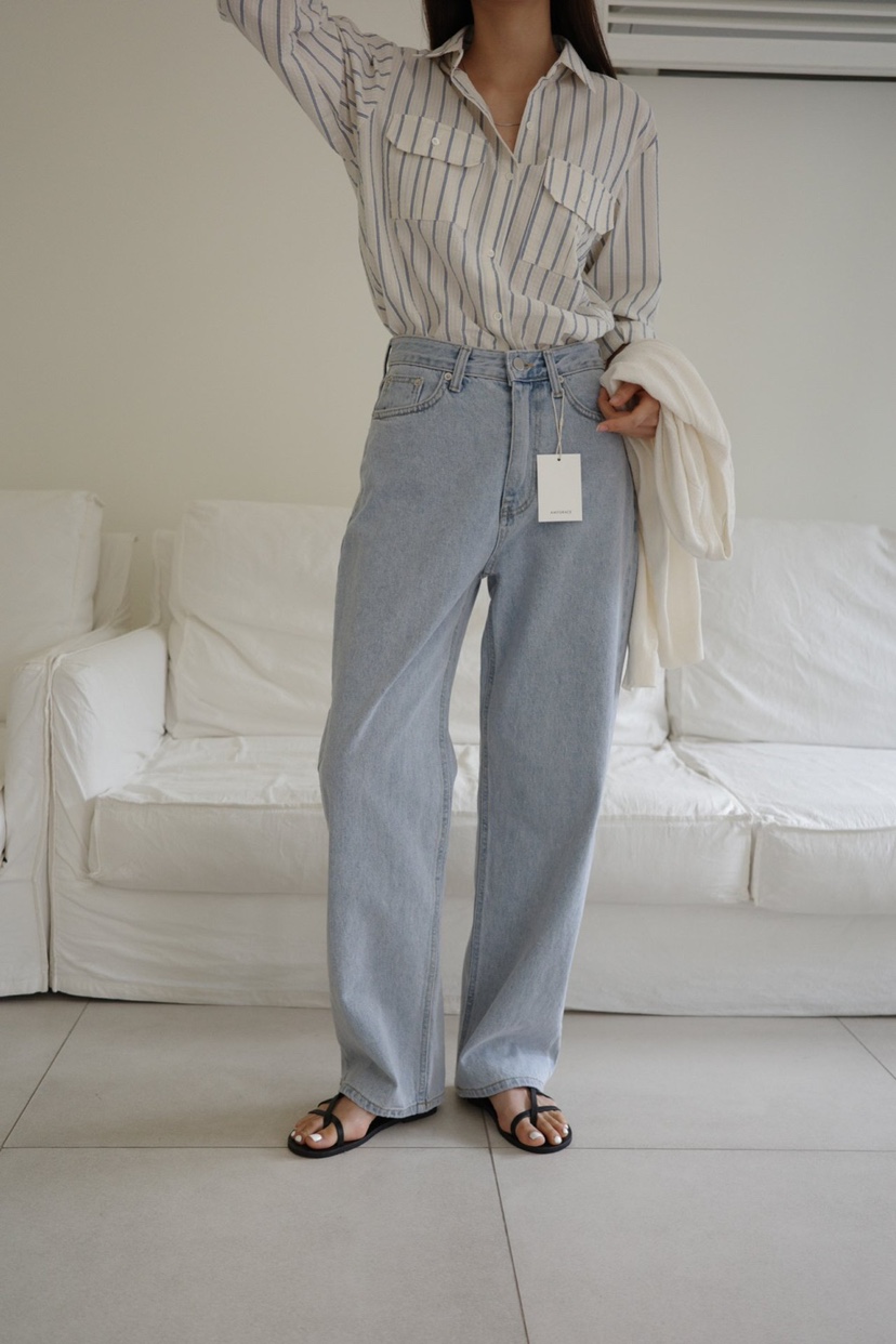 AMY GRACE-A韓國直郵女裝新品時尚職業真品休閑人氣牛仔褲AMY GRACE-A牛仔褲