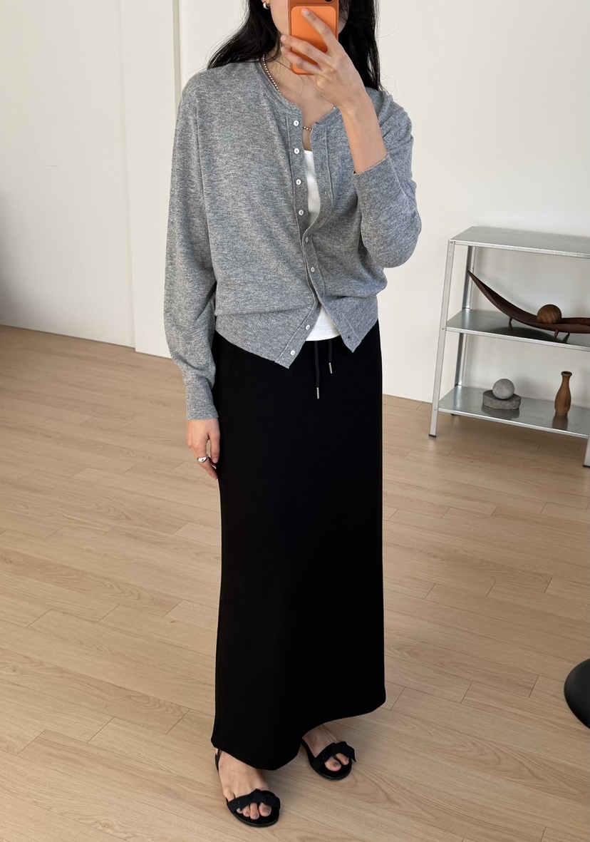 AMY GRACE-A東大門代購女士新款人氣熱賣推薦休閑長裙天絲AMY GRACE-A長裙