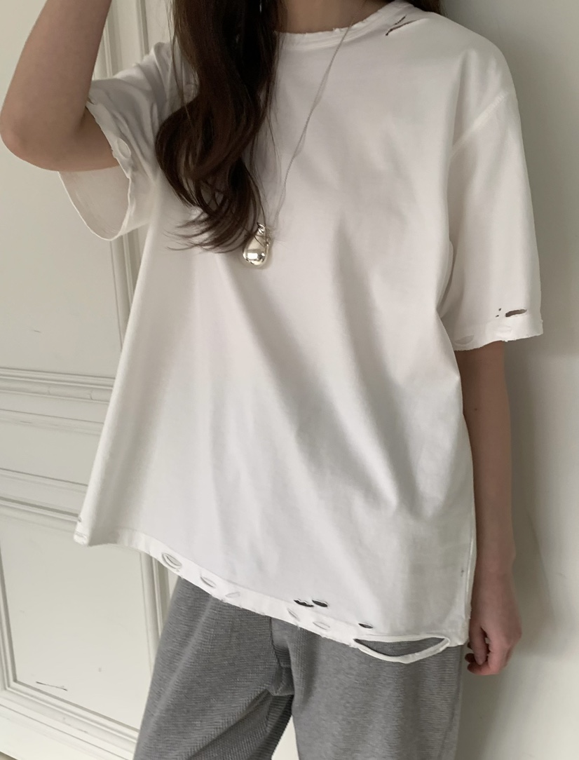 PEBBLE東大門代購女士新款人氣26春夏職業時尚推薦T恤復古PEBBLET恤