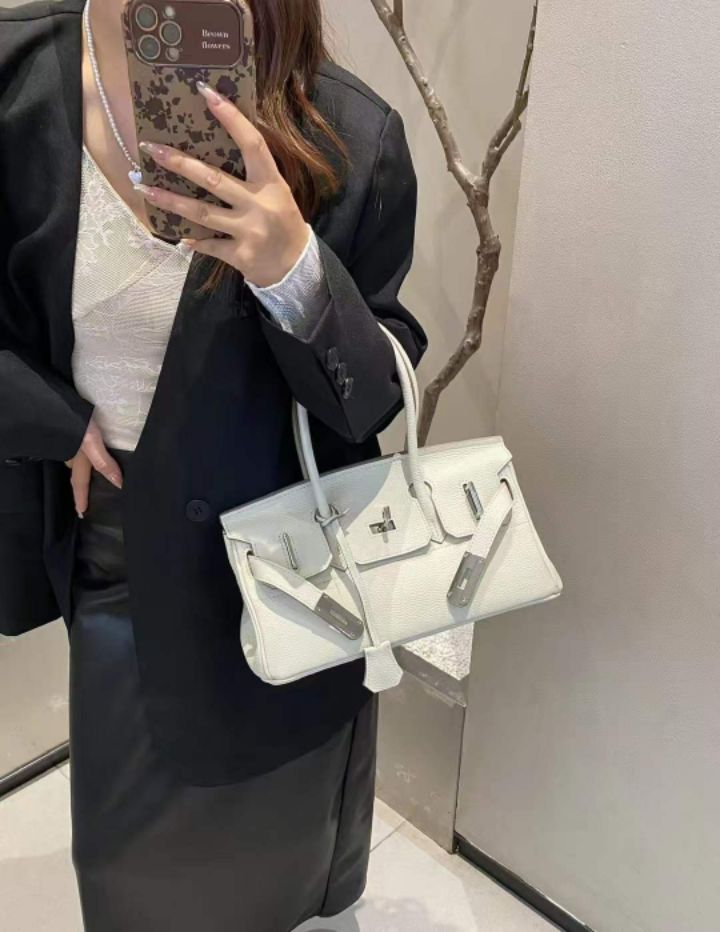 TROUVAILLE東大門直郵女裝新款職業推薦手拿包腋下包牛皮TROUVAILLE手拿包/腋下包