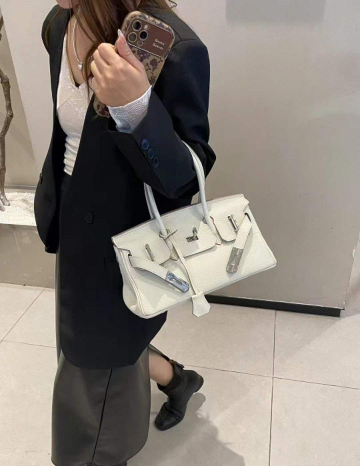 TROUVAILLE東大門直郵女裝新款職業推薦手拿包腋下包牛皮TROUVAILLE手拿包/腋下包