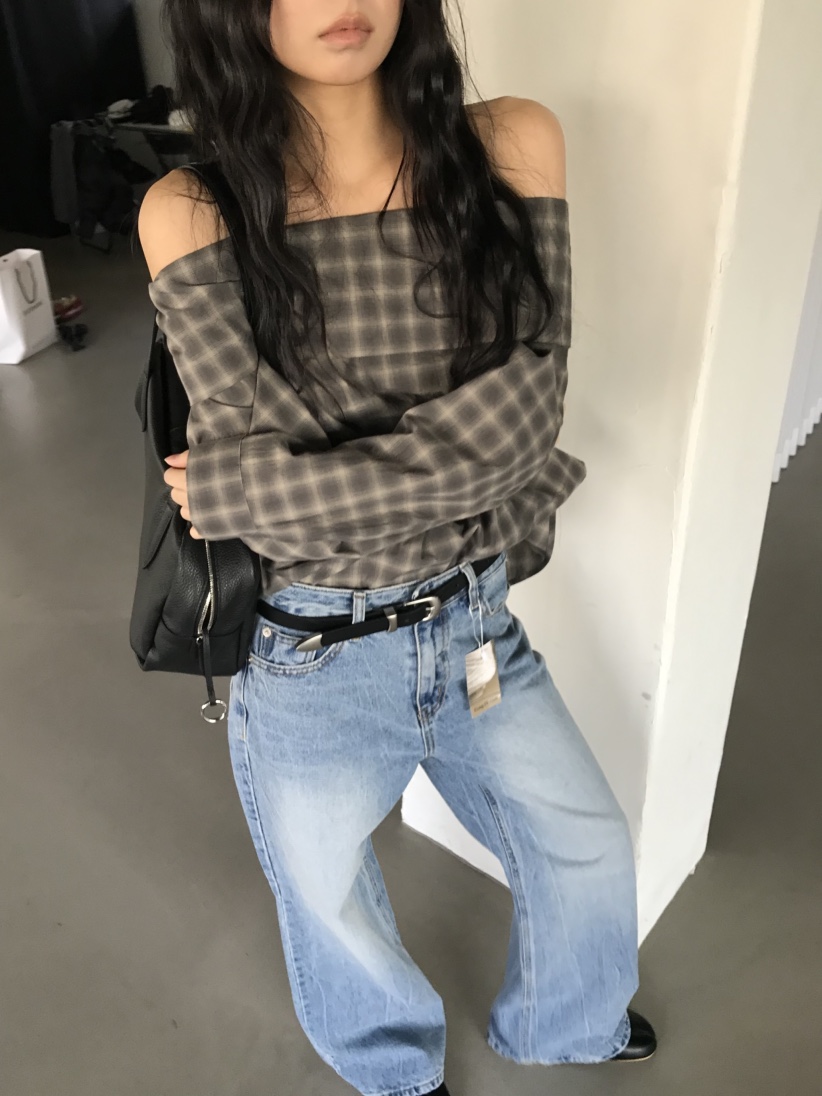 CEDARWOOD韓國直郵女裝新款推薦休閑時尚26春夏襯衫蕾絲衫露肩CEDAR WOOD襯衫/蕾絲衫圖色1