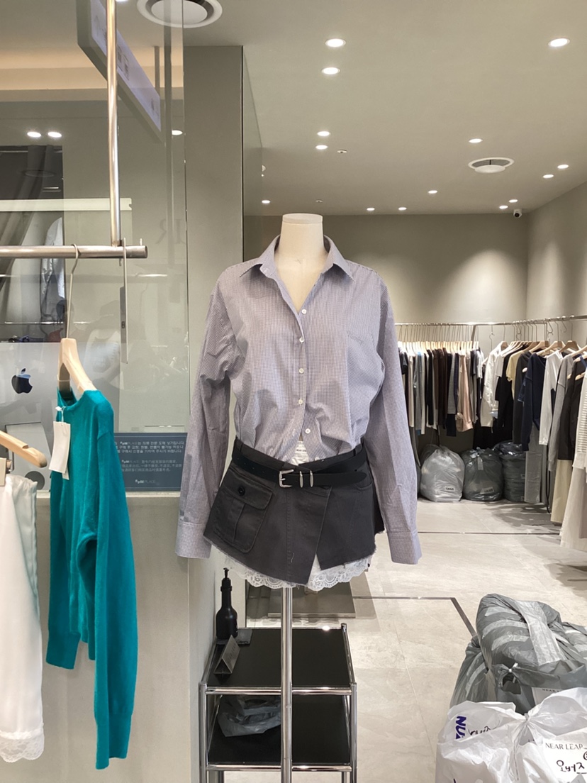 NEAR LEAP-P東大門實拍女士新款人氣26春夏熱賣襯衫蕾絲衫NEAR LEAP/The N:L襯衫/蕾絲衫