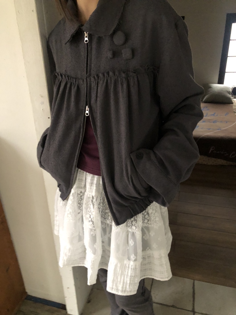 FLASH/I LOVE ME東大門直郵女裝新品推薦夾克粗花呢紐扣FLASH/I LOVE ME夾克