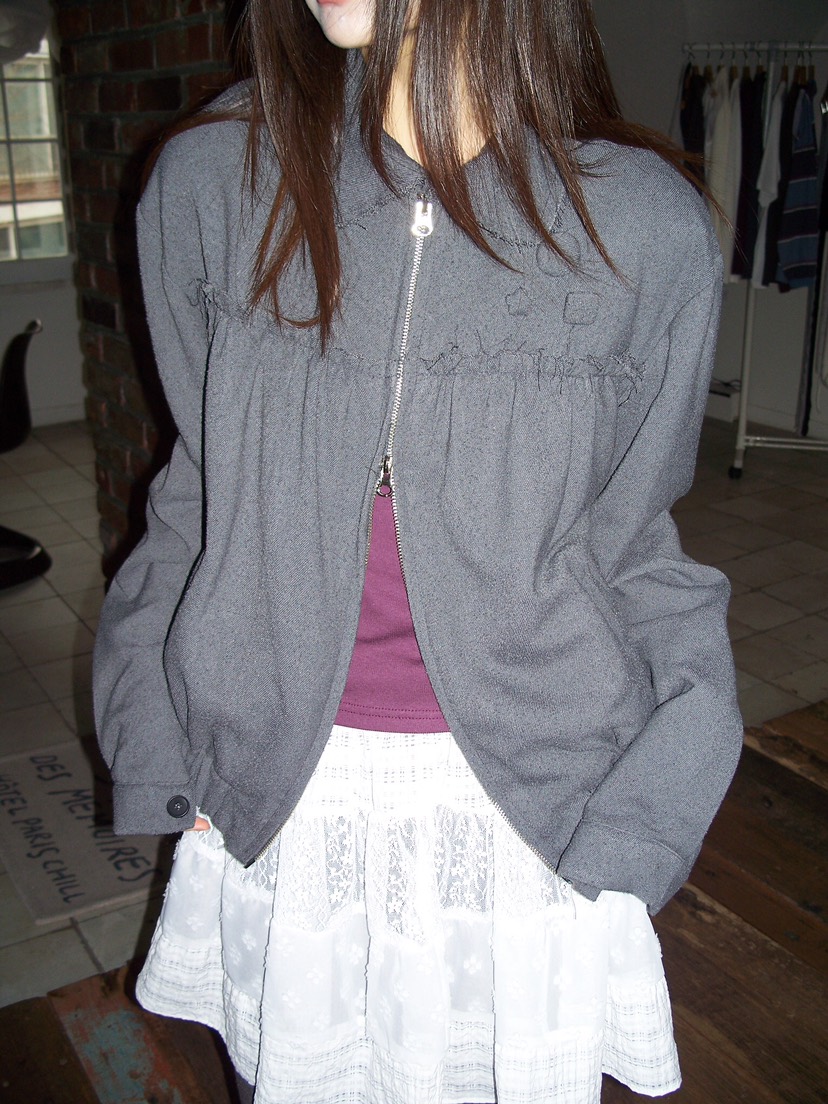 FLASH/I LOVE ME東大門直郵女裝新品推薦夾克粗花呢紐扣FLASH/I LOVE ME夾克