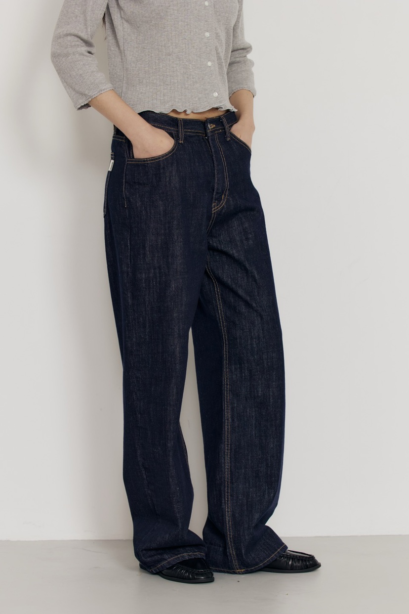 AMY GRACE-A韓國直郵女裝新品休閑職業26春夏牛仔褲不褪色AMY GRACE-A牛仔褲