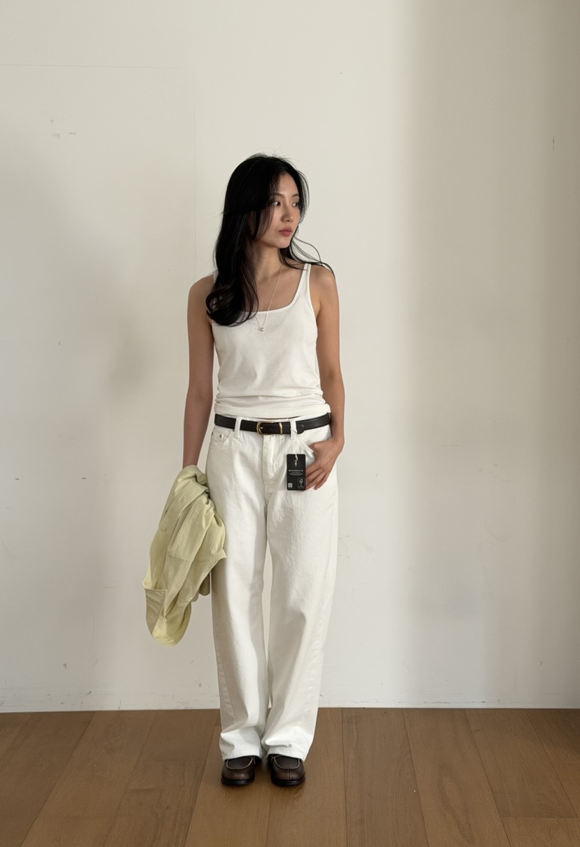 AMY GRACE-A韓國代購女士新品職業推薦熱賣休閑26春夏牛仔褲AMY GRACE-A牛仔褲