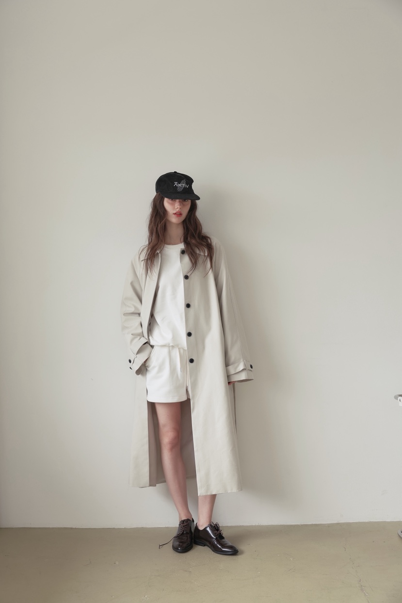 MURMUR韓國代購女士新品推薦職業人氣真品長款風衣含腰帶MURMUR長款風衣