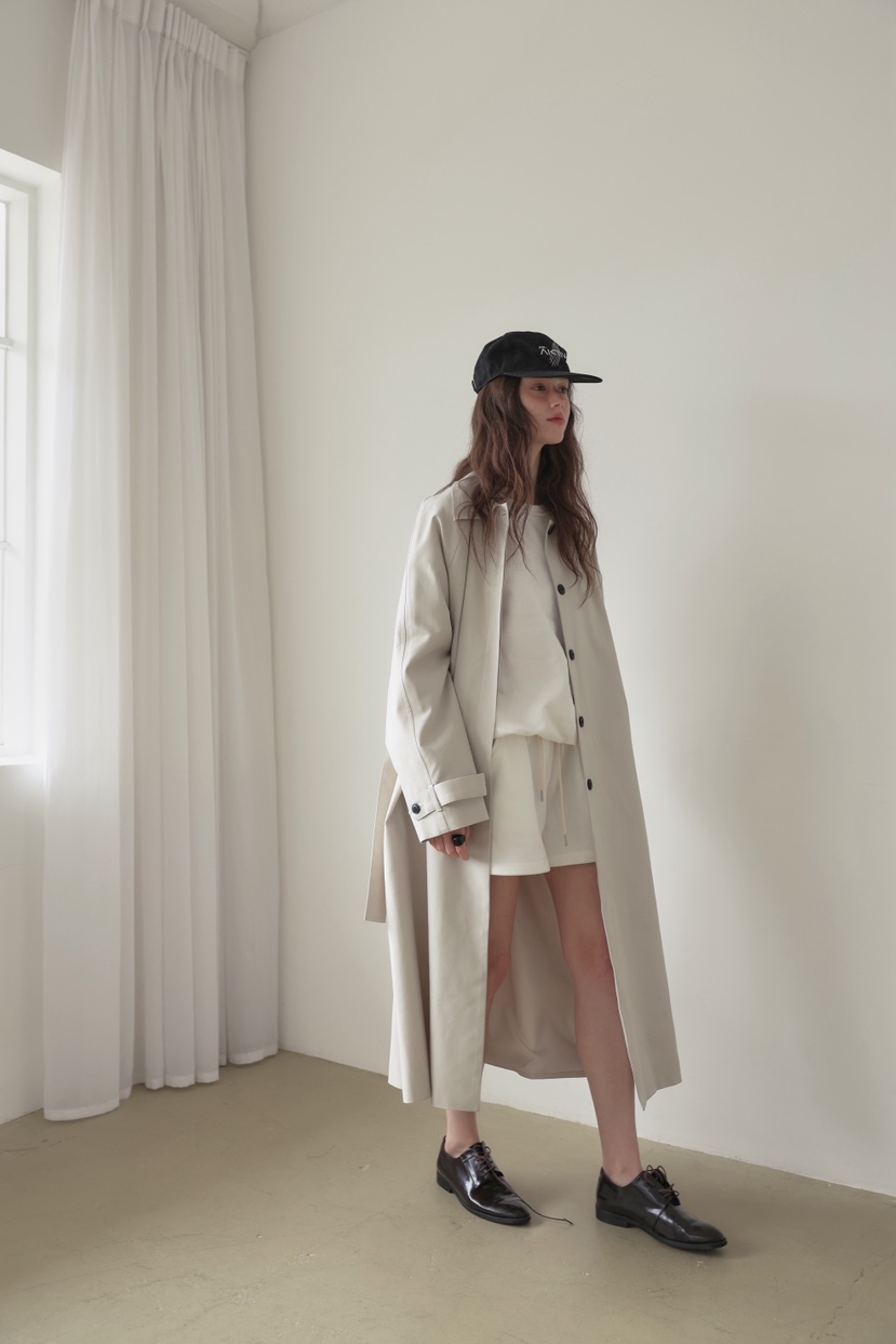 MURMUR韓國代購女士新品推薦職業人氣真品長款風衣含腰帶MURMUR長款風衣