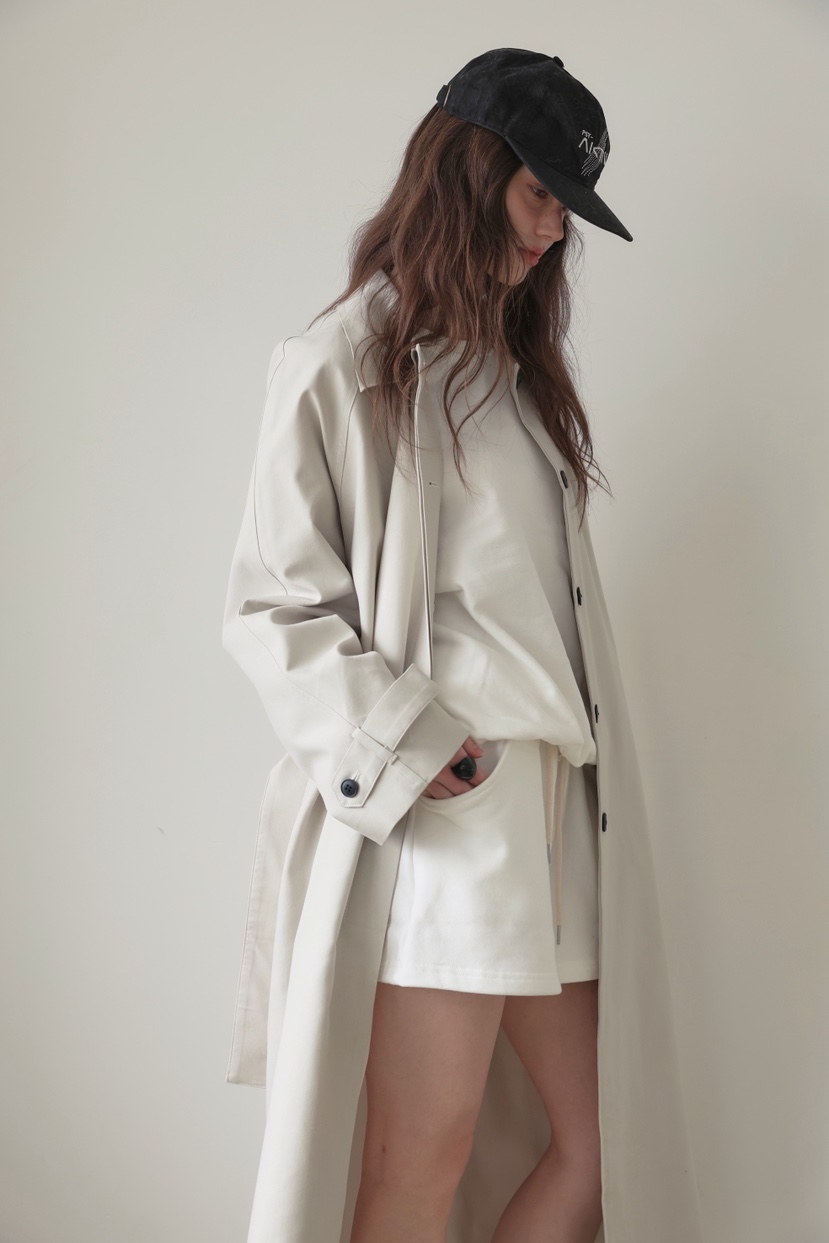 MURMUR韓國代購女士新品推薦職業人氣真品長款風衣含腰帶MURMUR長款風衣