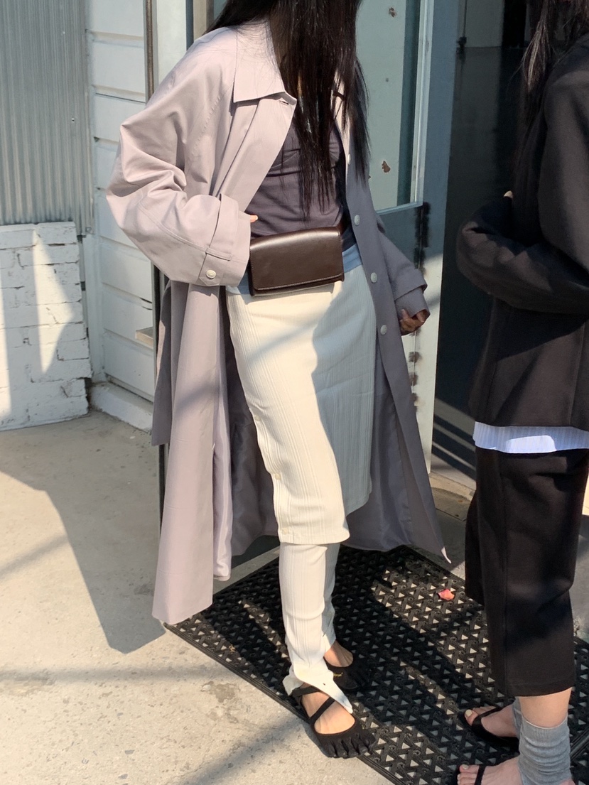 MURMUR韓國代購女士新品推薦職業人氣真品長款風衣含腰帶MURMUR長款風衣