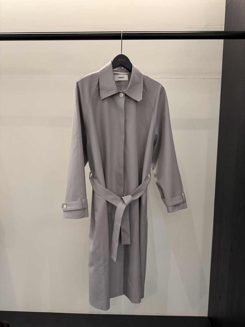 MURMUR韓國代購女士新品推薦職業人氣真品長款風衣含腰帶MURMUR長款風衣圖色2