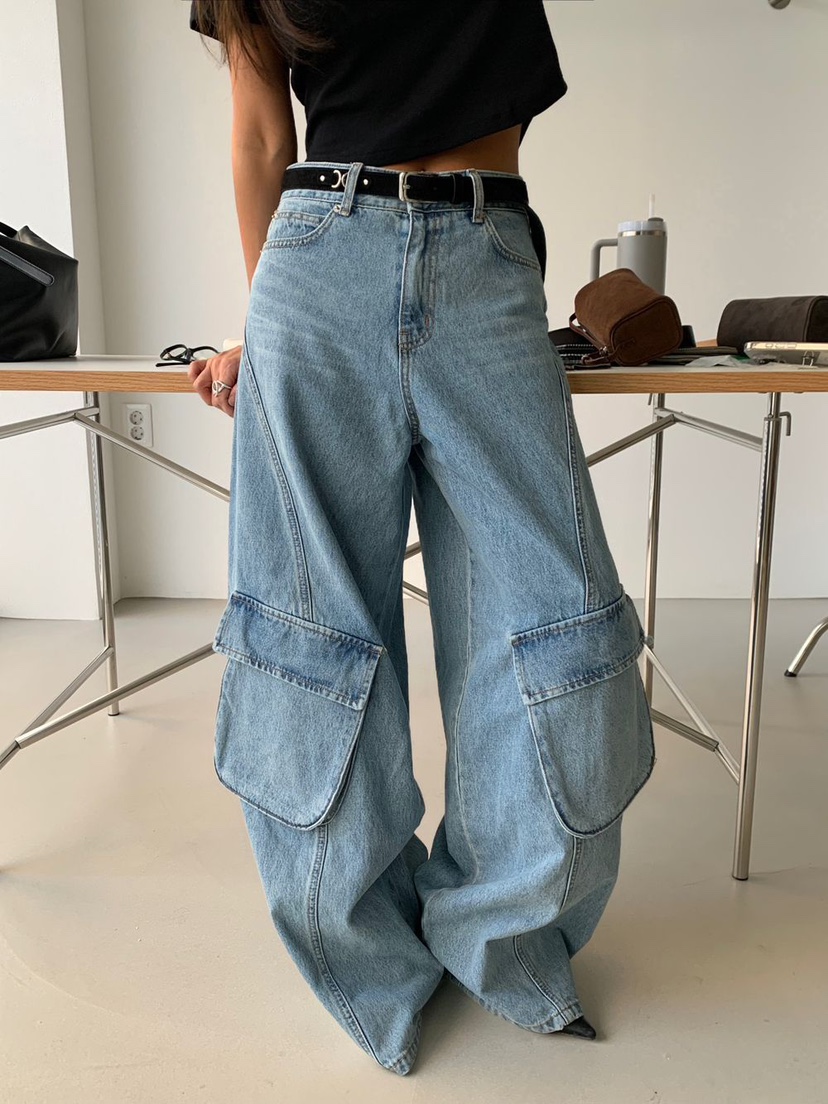 EYEL韓國直郵女裝新品26春夏職業時尚真品推薦熱賣牛仔褲EYEL牛仔褲