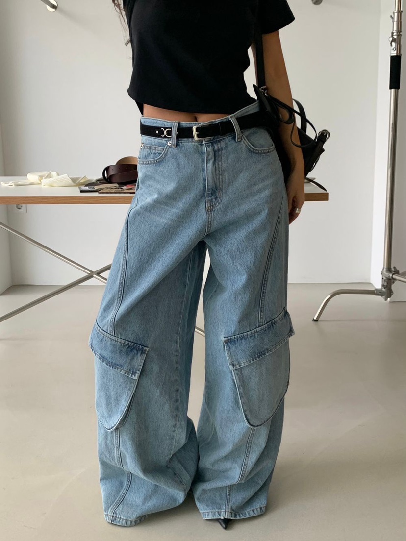 EYEL韓國直郵女裝新品26春夏職業時尚真品推薦熱賣牛仔褲EYEL牛仔褲