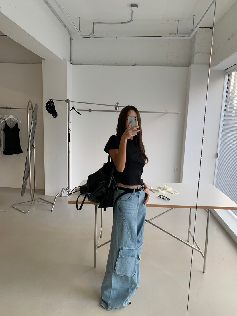 EYEL韓國直郵女裝新品26春夏職業時尚真品推薦熱賣牛仔褲EYEL牛仔褲