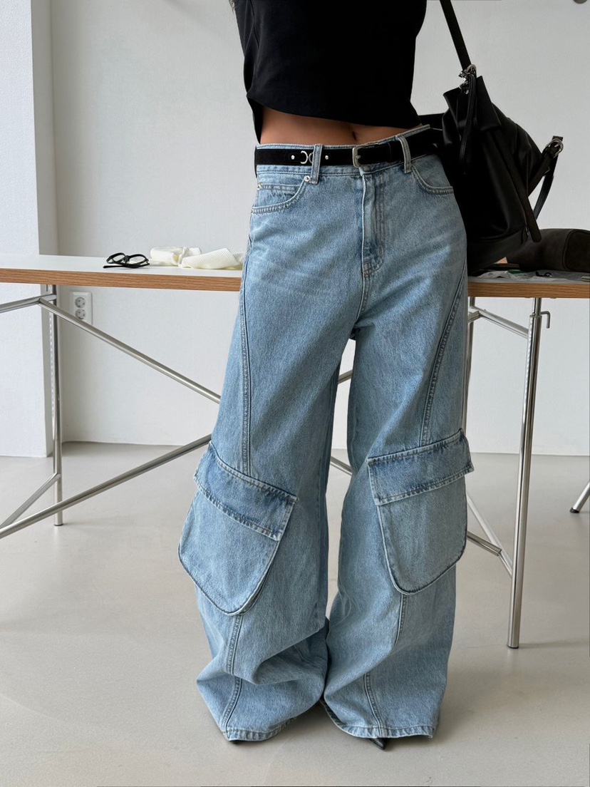 EYEL韓國直郵女裝新品26春夏職業時尚真品推薦熱賣牛仔褲EYEL牛仔褲圖色1