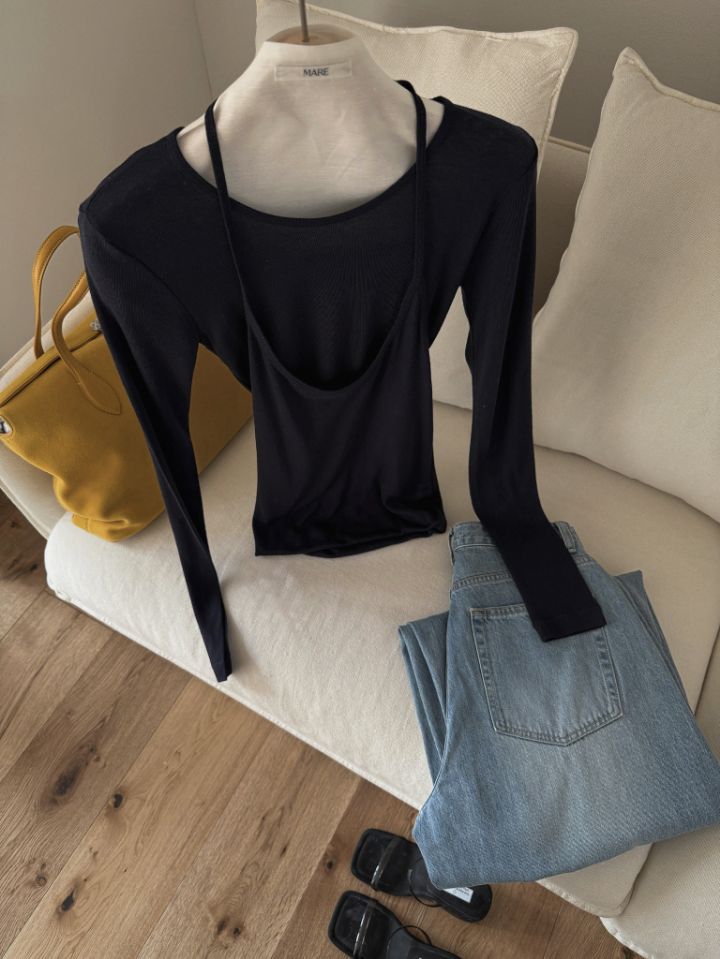 MARE東大門實拍女士新品推薦26春夏熱賣休閑人氣真品長袖T恤MARE長袖T恤