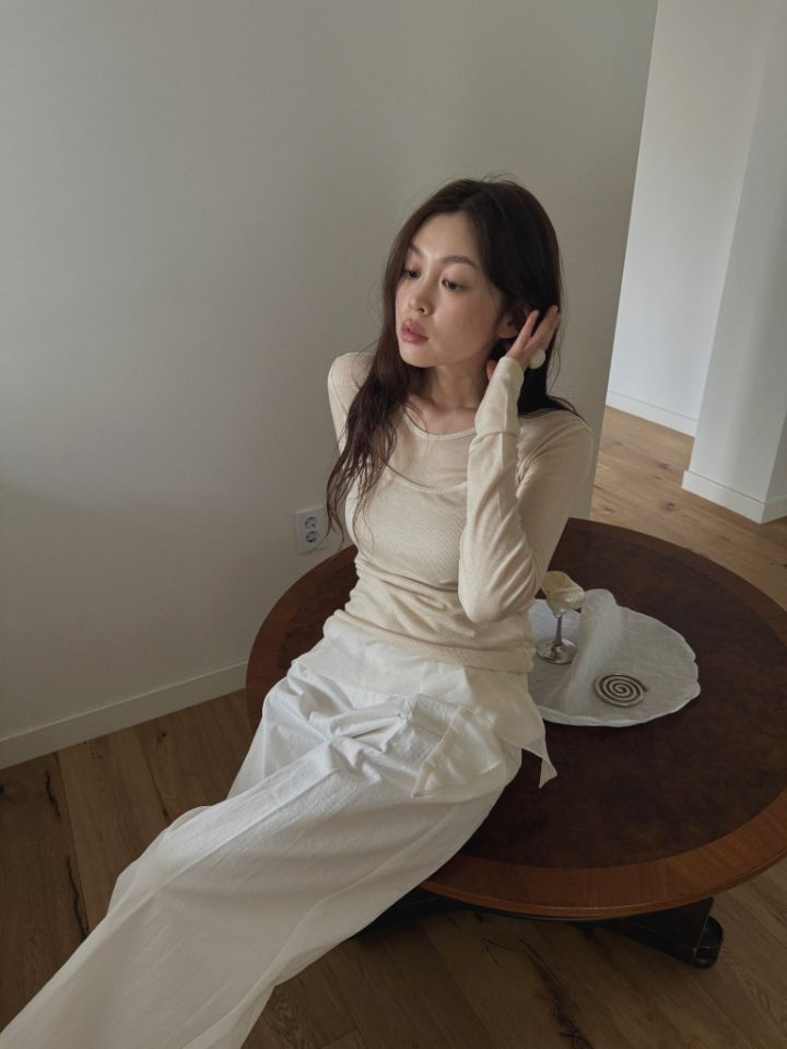 MARE東大門實拍女士新品推薦26春夏熱賣休閑人氣真品長袖T恤MARE長袖T恤