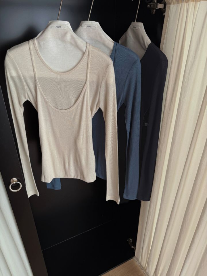 MARE東大門實拍女士新品推薦26春夏熱賣休閑人氣真品長袖T恤MARE長袖T恤