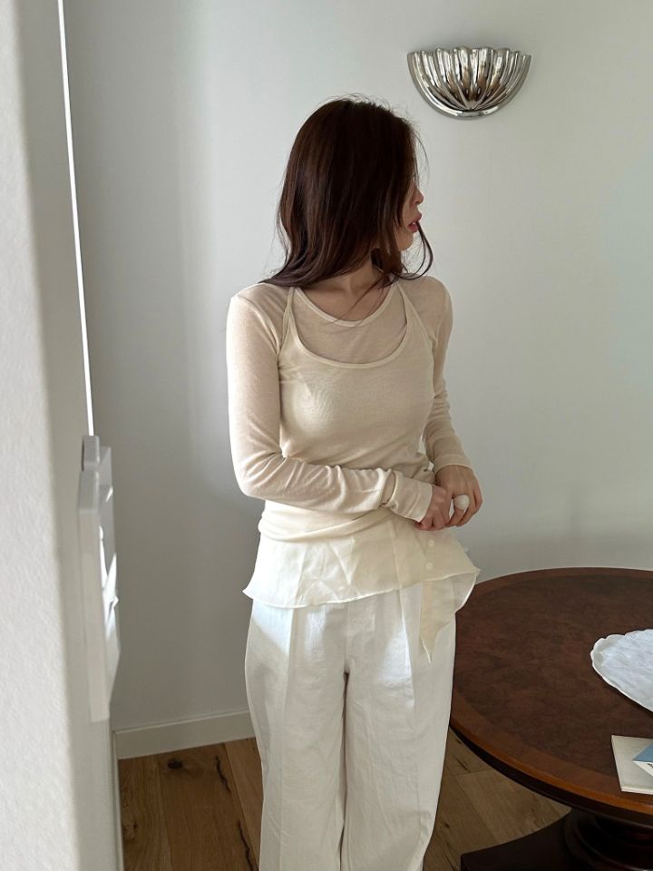 MARE東大門實拍女士新品推薦26春夏熱賣休閑人氣真品長袖T恤MARE長袖T恤圖色2