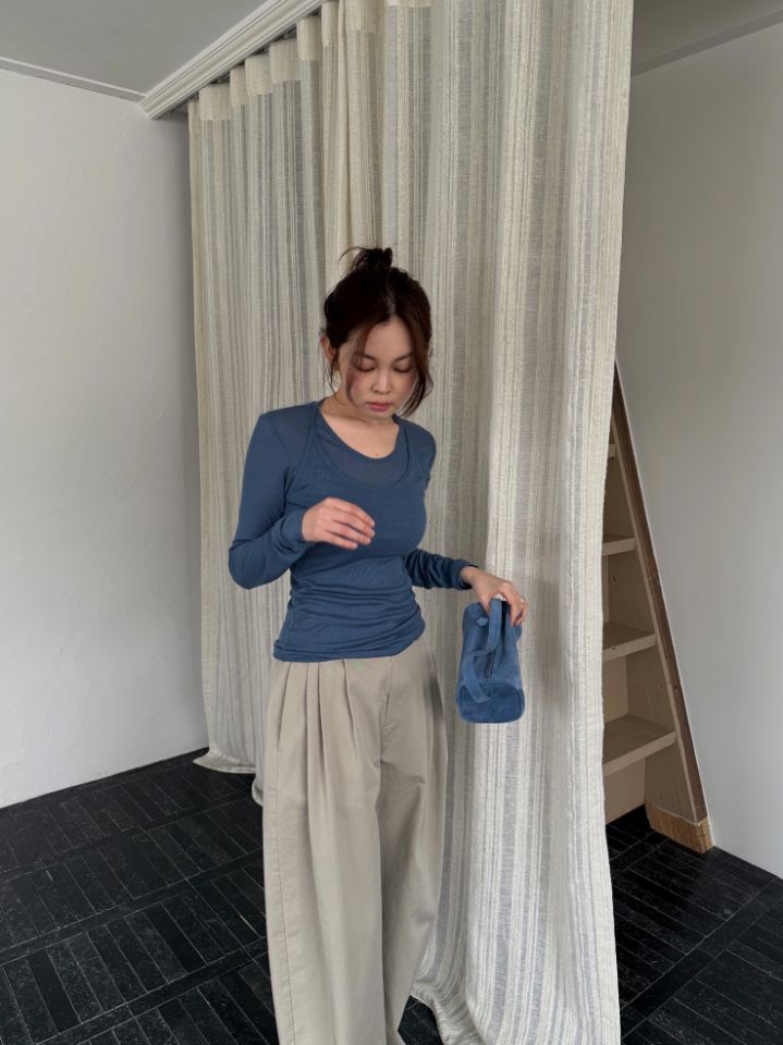 MARE東大門實拍女士新品推薦26春夏熱賣休閑人氣真品長袖T恤MARE長袖T恤圖色3