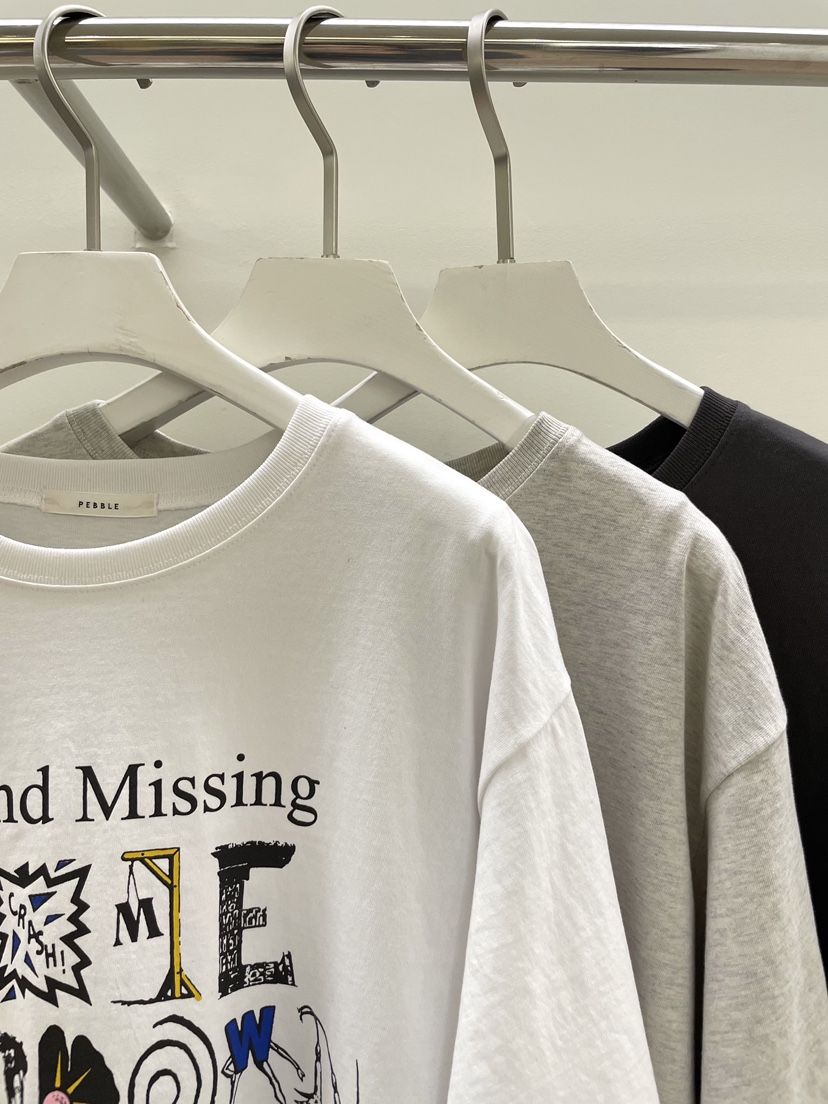 PEBBLE東大門實拍女士新品時尚休閑26春夏職業推薦人氣T恤PEBBLET恤