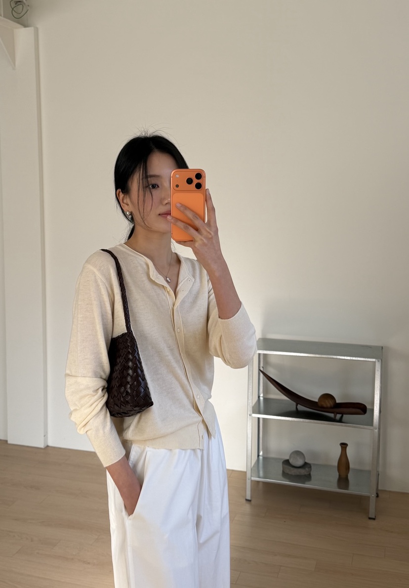 AMY GRACE-A東大門代購女士新品26春夏推薦針織衫開襟衫AMY GRACE-A針織衫