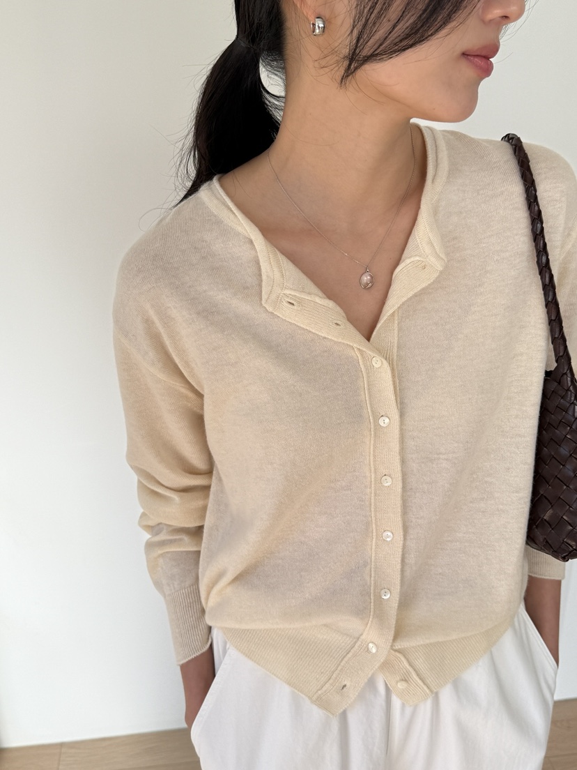 AMY GRACE-A東大門代購女士新品26春夏推薦針織衫開襟衫AMY GRACE-A針織衫