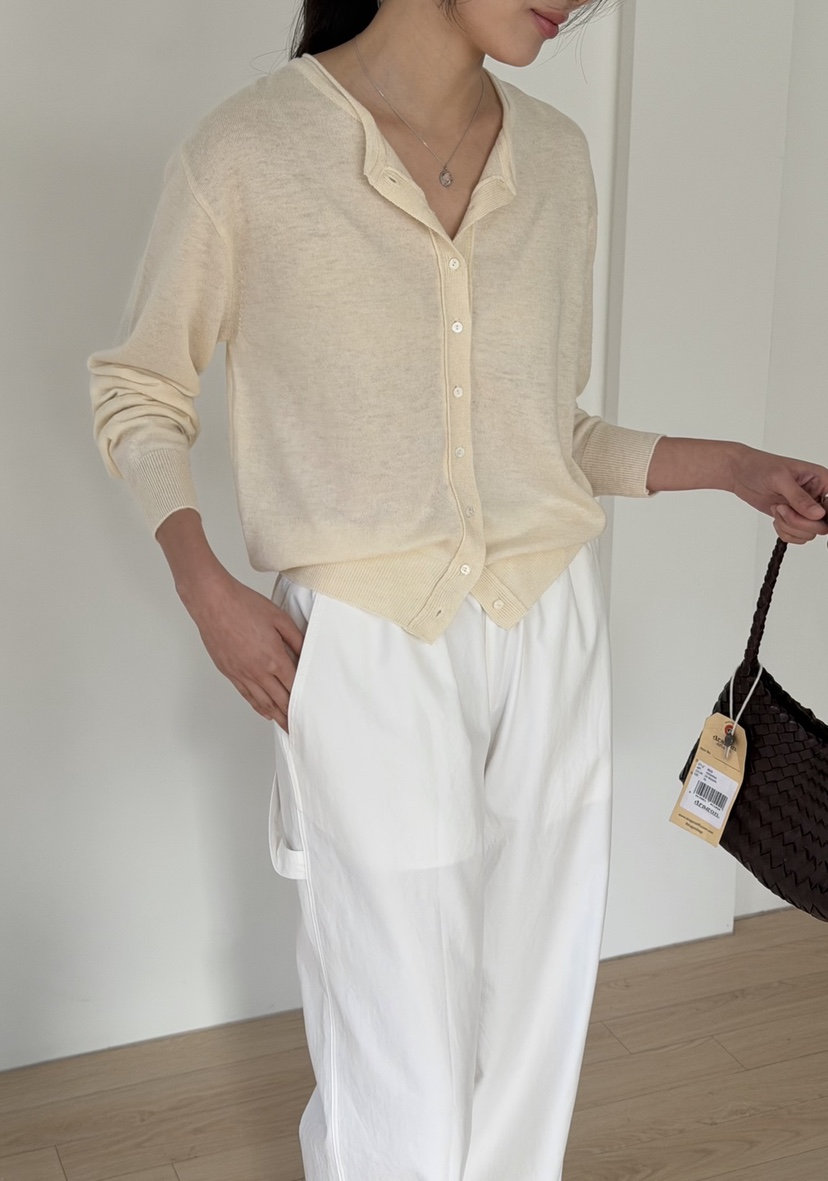 AMY GRACE-A東大門代購女士新品26春夏推薦針織衫開襟衫AMY GRACE-A針織衫