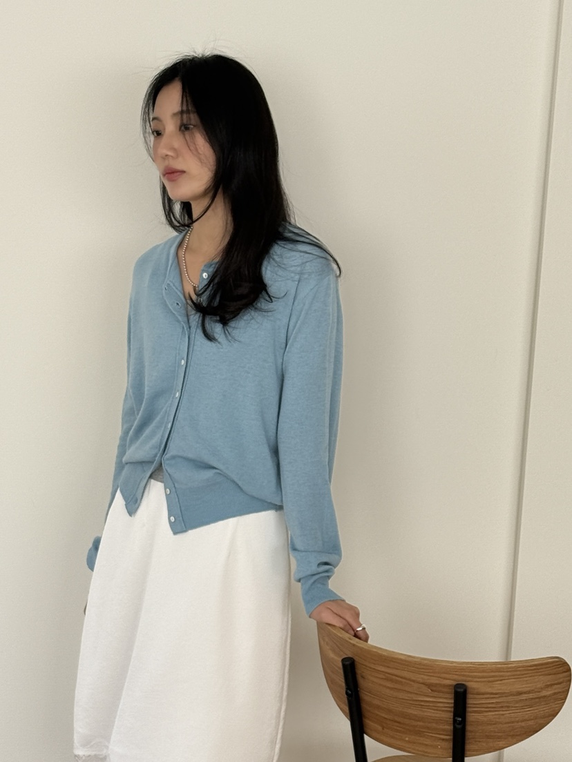 AMY GRACE-A東大門代購女士新品26春夏推薦針織衫開襟衫AMY GRACE-A針織衫