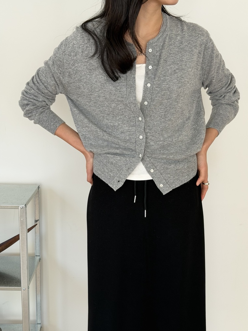 AMY GRACE-A東大門代購女士新品26春夏推薦針織衫開襟衫AMY GRACE-A針織衫